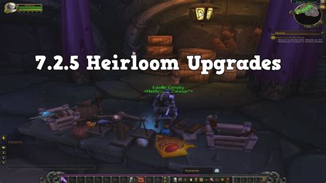 how to upgrade heirlooms wow.